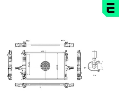 Produktbild von ERA 673078 Kühler Wasserkühler Motorkühler für VOLVO V70 II (285) S60 I (384) XC70 Cross Country (295) S80 I (184)