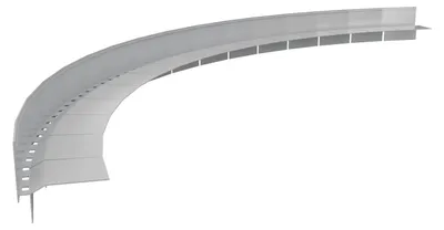Obrázek produktu pro Renoplast, hliníkový okapový profil W60, odvětrávaná podlahová krytina, odvodňovací systémy, obloukový profil s řezem 200 cm, šedý