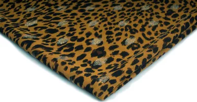 Produktbild von Bedruckter Chiffon, Muster 13, Senf 50 x 150 cm