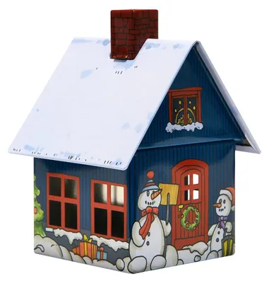 Produktbild von Crottendorfer Räucherhaus aus Metall - Weihnachtsabend - für Räucherkerzen der Größe M - 2185