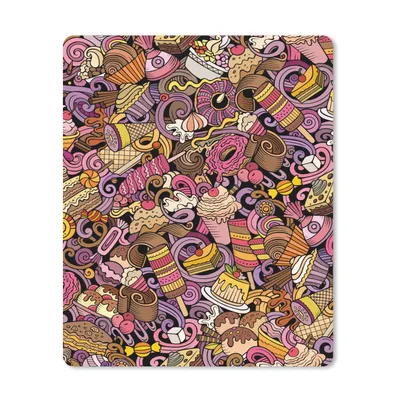 Produktbild von MuchoWow® Mauspad Mousepad Lebensmittel - Torte - Muster - Design - Donut - Kind 19x23 cm - Mousepads - Maus Mat - Pad - Mausunterlage - Mauspads - Spielen