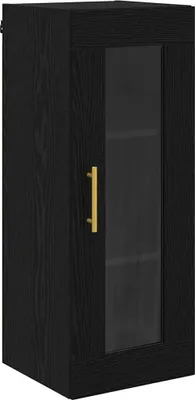 Produktbild von Wandschrank Schwarz Eichen-Optik 34,5 x 34 x 90 cm