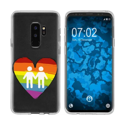 Produktbild von PhoneNatic Case kompatibel mit Samsung Galaxy S9 Plus Silikon-Hülle pride Männer M3