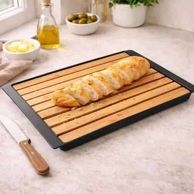 Produktbild von Schneidebrett mit Krümelschale neuetischkultur