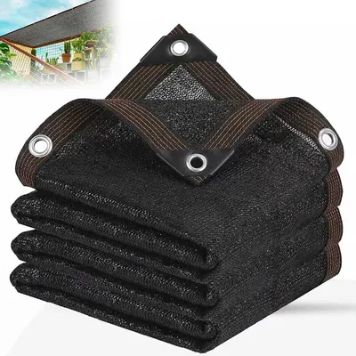 Produktbild von Sonnensegel 2x1m UV Schutz 70–90%, wasserdurchlässig HDPE, reißfest mit Edelstahl Ösen, Sonnenschutz für Garten, Terrasse & Balkon