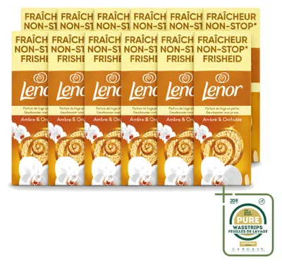 Produktbild von 12 x Lenor Geurperlen Goldene Orchidee - 570 g - Vorratspackung - 12 Stücke
