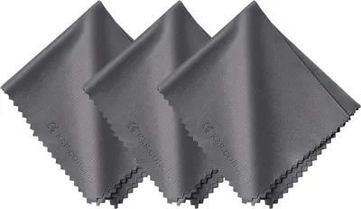 Produktbild von Mikrofaser Reinigungstuch Set für Kamera Objektiv Display 3 Stück