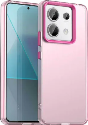 Produktbild von Handyhülle für Xiaomi Redmi Note 13 Pro 5G /Poco X6 5G Schlank Durchscheinend Matt Stoßfest Schutzhülle Rot
