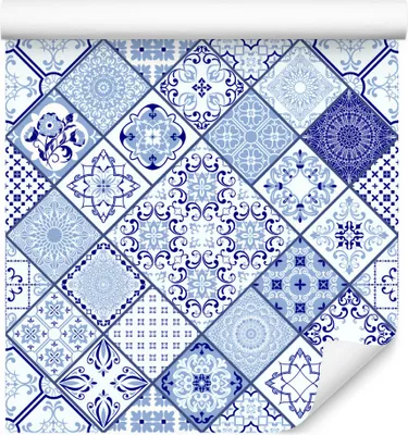 Zdjęcie produktu dla Tapeta Dekoracja Ścienna Abstrakcyjna imitacja płytek idealna do Sypialni z efektem 3D