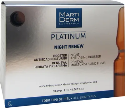 Produktbild von Martiderm Platinum Night Renew Ampullen 30ampx2ml