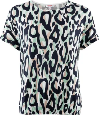 Produktbild von Stooker Women STCLEA PRINT Damen T-Shirt Regular Fit 40/42 green abstract leo aop