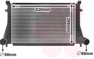 Produktbild von VAN WEZEL 58014702 Ladeluftkühler LLK für VW Golf VII Schrägheck (5G1, BQ1, BE1, BE2) Turbo Intercooler