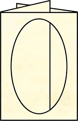 Produktbild von Coloretti PP Karten oval 5Stück B6 chamois Marmora