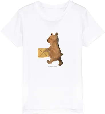 Produktbild von Mr. & Mrs. Panda Kleinkinder T-Shirt Bär Zuhause 5-6 Jahre (110/116) - Weiß - Geschenk, Teenager, Einzugsgeschenk Einzug Neues Haus Neue Adresse Umzug Umziehen, Teddy
