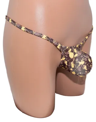 Produktbild von Men thong bulge pouch Spider Print