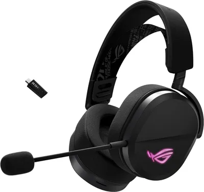 Produktbild von ASUS ROG Wireless RGB Gaming Headset mit Tri-Mode Verbindung, leichtem Design, klarer Sprachübertragung und langer Akkulaufzeit