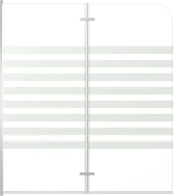 Produktbild von vidaXL Duschabtrennung 120x140 cm Hartglas Streifen