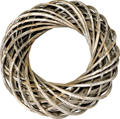 HEITMANN DECO Ghirlanda da Parete con Farfalla, Salice, Lilla, 22.5 x 21 x 6 cm