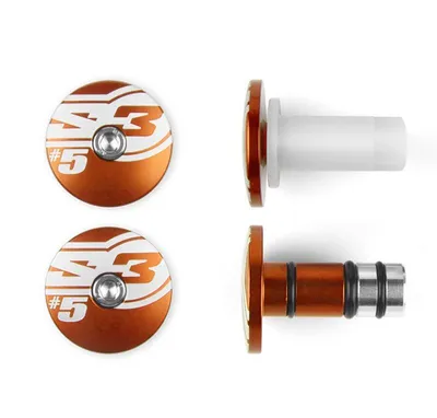 Zdjęcie produktu dla Końcówki kierownicy S3 End 5 Ø14mm pomarańczowe