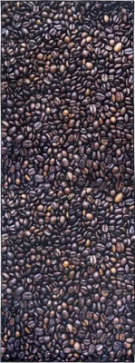 Produktbild von Küchen-Teppich Mazovia - Braun Teppich für die Küche, Muster Kaffee, Kaffeebohnen - Rutschfest, Maschinenwaschbar - 60 x 200 cm