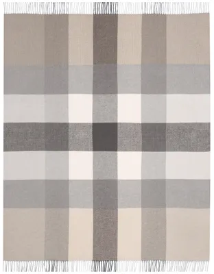 Produktbild von Biederlack Plaid mit Fransen Desire  Farbe grey Größe 130 x 170