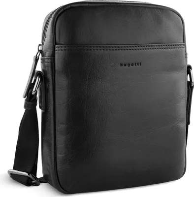 Produktbild von bugatti Leder Umhängetasche Savona Crossover Bag Black schwarz