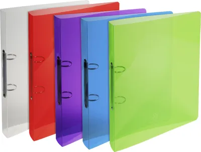 Image de Exacompta 20x Classeur 2 anneaux 30 mm PP Crystal A4 maxi assort. 54298E