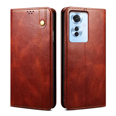 Obrázek produktu pro Pouzdro pro Oppo Reno11 F kožené flip pouzdro peněženka s funkcí stojánku červené