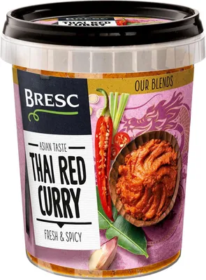 Obrázek produktu pro Bresc Thai Red Curry 450g veganská indická kari bylinková směs koření pálivé