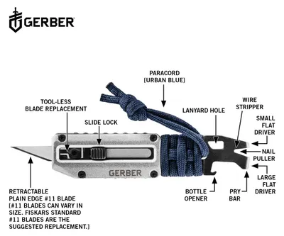 Productafbeelding van Gerber Multitool Prybrid-X, multifunctioneel mes, blauw, artikelnummer 1048061