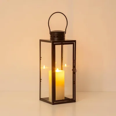 Productafbeelding van Lantaarns voor buiten, weerbestendig, metalen windlicht voor buiten