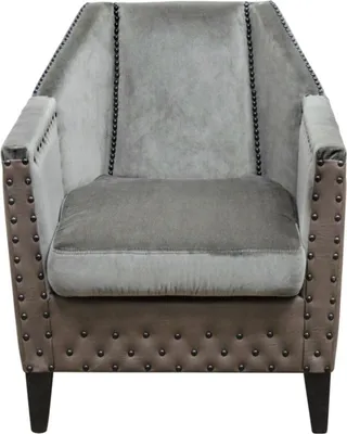 Produktbild von Casa Padrino Luxus Sessel Grau / Braun / Schwarz 61 x 71 x H. 69 cm - Hotel & Restaurant Möbel
