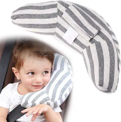 Image de Kit de sécurité pour enfants - Adaptateur pour voiture - Siège enfant - Protection - Appui-épaules - Ceinture de sécurité - Facile à retirer et lavable