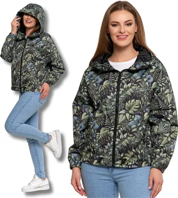 Produktbild von Damen-Übergangsjacke Mit Kapuze Parka Eleganter Mantel Moraj Xxl