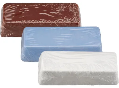 Image de RHODIUS Polissage haute brillance avec pâte à polir bleue, pour l'acier inoxydable, l'acier et les métaux non ferreux PASTY TOPline