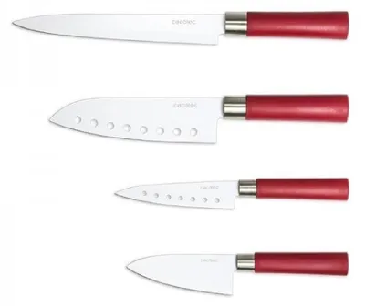 Productafbeelding van Cecotec 01003, Set messen, Roestvrij staal, Polypropyleen, Roestvrij staal, Rood, Doos