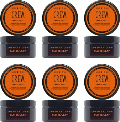 Produktbild von American Crew Matte Clay 6 x 85 g Haarpaste mittlerer halt Set