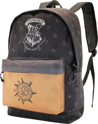 Image de Sac à dos scolaire à deux compartiments Harry Potter Hogward Collage
