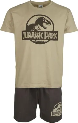 Produktbild von Jurassic Park Schlafanzug Herren Logo multicolor M