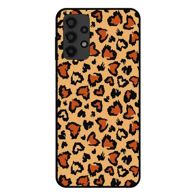 Productafbeelding van Smartphonica telefoonhoesje voor Samsung Galaxy A13 4G met tijgerprint - achterkant met panterprint - bruin