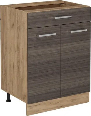 Produktbild von Küchenunterschrank Vicco R-Line Edelgrau 60 cm mit Schublade, ohne Arbeitsplatte, Model 53792