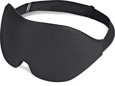 Image de INF Masque de sommeil 3D avec accessoires Noir