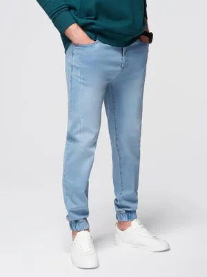Produktbild von Ombre Clothing Denim-Hosen für Männer Tawake hellblau XL