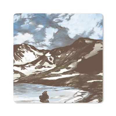 Produktbild von MuchoWow® Mauspad Mousepad Berg - Meer - Himmel 30x30 cm - Mousepads - Maus Mat - Pad - Mausunterlage - Gaming