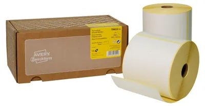 Produktbild von Avery Zweckform TD8050-25, Thermodirekt Versand-Etiketten, 102 x 152 mm, 950 Etiketten / 2 Rollen, weiß