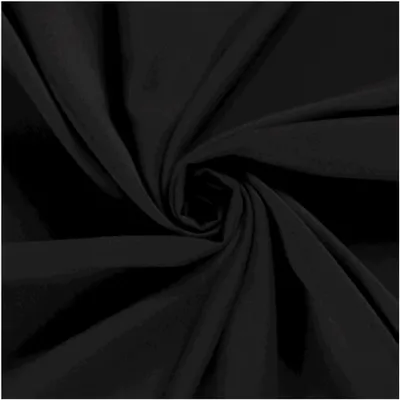 Popeline Viskose uni Sommerstoff Fahnentuch Cretonne Zuschnitt ab 1m x 1,45m schwarz