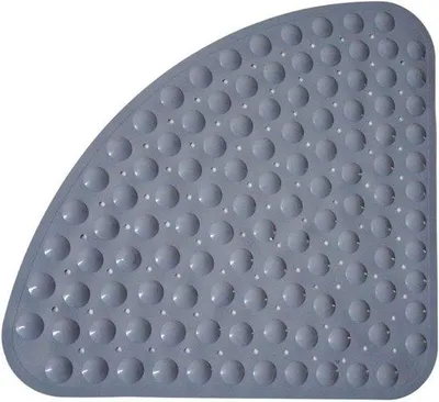 Immagine prodotto di Tappetino antiscivolo, grigio, 54x54 cm, con ventose, antibatterico