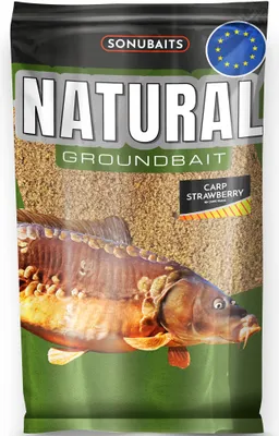 Produktbild von Sonubaits Natural Groundbait 1 kg Carp Strawberry