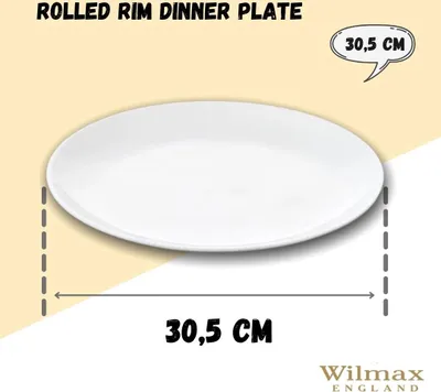 Immagine prodotto di Piatto da portata Wilmax in porcellana, 30,5 cm, bianco WL-991024/A