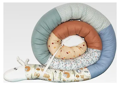 Produktbild von Bettschlange XXL – Länge 350 cm – Seitenschläferkissen – Stillkissen (Fuchs/Hase/Igel)
